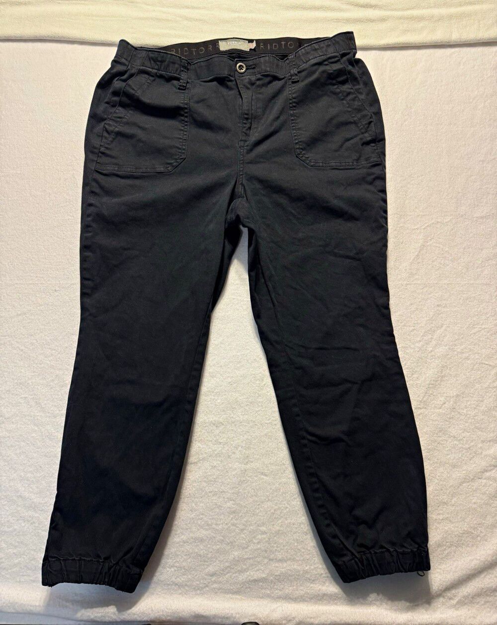 Torrid Black Utility Jogger Pants Plus Size 16R Stretch Twill